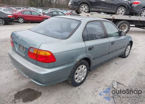 2000 Honda Civic Lx from USA, damaged, VIN 2HGEJ6674YH519619